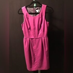 STUNNING LIKE NEW PLUM J CREW SIZE 2  COCKTAIL DRESS W ZIP BACK & SIDE POCKETS